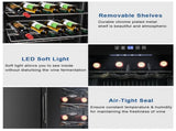 American Standard JC-82 AC 115V /60Hz 28Bottle/2.8Cu.Ft/80L/ Compressor Wine Cooler Black 05843418