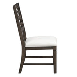 Classic Style Dark Espresso Finish Side Chairs Set of 2pc, Upholstery Seat Wooden Dining Furniture B011P348872