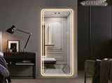 65"x24" Full Length Floor Mirror LED Whole Body Mirror, Wall Mounted Hanging Mirror with Lights, W2071P180840