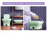 8L Foldable Mini Washing Machine,Portable Compact Washer with 3 Adjustable 39124389