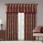 ZUN Jacquard Curtain Panel Pair B03598093