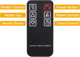 23" Electric Fireplace, 3DInfrared Black Fireplace Electric Insert Heater, with IR Remote Control, W2393P195605