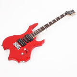 ZUN Flame Shaped Electric Guitar with 20W Electric Guitar Sound HSH Pickup 44303352