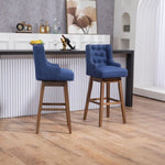 ZUN COOLMORE Bar Stools Set of 2 Counter Height Chairs with Footrest for Kitchen, Dining Room And 360 W395P145298