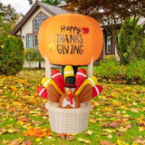 6ft 15W 5 LED Lights Turkey Hot Air Balloon Garden Turkey Decoration 33011150