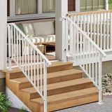 Outdoor 4 Level Iron Handrail Matte White 04980740
