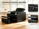 PVC Electric Reclining Black Pedicure Chair 09873135