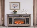 23 inch electric fireplace insert heater with log set & realistic flame, overheating protection W1769P255456