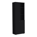 ZUN Konik 67-Inch High Storage Cabinet Kitchen Pantry With Three Doors and Three Exterior Shelves B200P173167