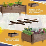 ZUN Wooden Planter、Flower shelf,Wood Planter Box,Wooden Garden Box 15262961