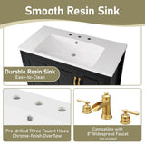 36 inch Bathroom Vanity with Sink, One Cabinet with Soft-closing Doors, 4 Soft-Closing Drawers, N759P292552B