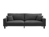 74" High Resilience three seater Sofa, Wooden Frame 3 Seat Sofa, Comfy , Modern Upholstered Sofa, W311P221223