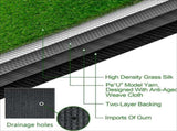 Artificial Grass Turf -6ft x 10ft 0.8"Indoor/Outdoor Synthetic Fake Grass,with rubber 77514069