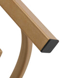 Modern Side Table, Pandora Sintered Stone End Table, Golden Small Coffee Table, 20.67''W 20.67''D W1071P144269