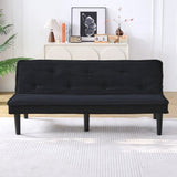 This 66-inch corduroy sofa bed flexibly adapt to the living room, apartment and bedroom, and it W3371P311444