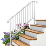 Outdoor 4 Level Iron Handrail Matte White 04980740