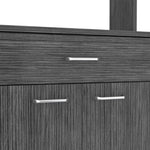 ZUN Bay Area Pantry, Two Door Cabinets, One Drawer, Four Adjustable Metal Legs B128P148869