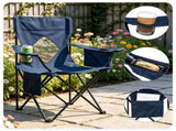 Folding Camping Chair, Heavy-Duty Metal Frame Portable Outdoor Chair with Cup Holder, Insulated 54922150