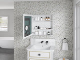 24'' W x 30'' H Surface Frameless Mirror Medicine Beveled Mirror Edges Bathroom Medicine W2287P250158