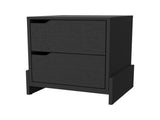 Ralston 2-Drawer Nightstand in Black B062111738