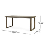 ZUN NASH DINING TABLE 71795.00GRY