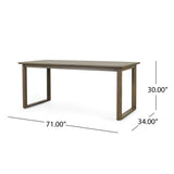 ZUN NASH DINING TABLE 71795.00GRY