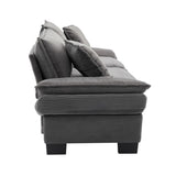 Corduroy Sofa Sleeper Couch Loveseat Sofa with Pillows Comfy Upholstered Deep Seat Sofa for W676P184143