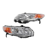 ZUN 2pcs Front Left Right Headlights for Honda Civic 2006-2011 2-Door Coupe Models 91428119