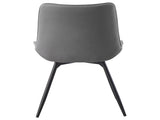 Grey Tufted Swivel Dining Chairs B062P145620