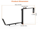 Adjustable Heavy-Duty Iron Planter Bracket 6.1-11.6" Extendable Tray 2.36-6.9" Two-Level 76808044