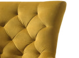 Farren Yellow Velvet & Espresso Finish Side Chair B2726P264599