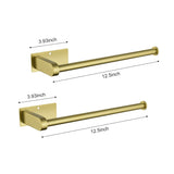 2 Pack Paper Towel Holder Wall Mount, Self-Adhesive or Drilled Paper Towel Holder Under Cabinet. W2287P151999