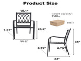 Chair 2 - Heavy-Duty Metal Chair 350LB Capacity, Ergonomic Breathable Patio Chair - 30 Min Assembly, 88304670