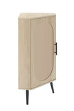 Corner cabinet ,Rattan door,Freestanding Corner Tables For Small Spaces, Corner Shelf Stand For W688P160490