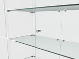4-Tier Glass Display Cabinet with 5 Dynamic LED Modes, Double Doors & Fixed Shelves for Easy Access, W2700P353067