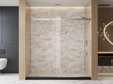 Frameless Single sliding shower door 48 "W x 76" H, 1/4 " Clear Tempered Glass, Explosion W1675P412310