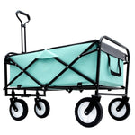 ZUN 360lbs Collapsible Foldable Wagon Cart with strapping system ,Beach Wagon Utility Cart Utility Wagon W2932P234994