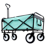 ZUN 360lbs Collapsible Foldable Wagon Cart with strapping system ,Beach Wagon Utility Cart Utility Wagon W2932P234994