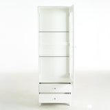 71'' Tall Display Cabinet with Single Upholstered Glass Door, China Cabinet, Wine Cabinet with 5 N845P277577W