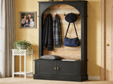 Entryway Coat Rack Shoe Storage 75629050