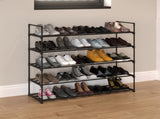 Shoe Rack - 5-Tier Shoe Organizer for Closet, Bathroom, Entryway - Shelf Holds 25 Pairs Sneakers, 10740549
