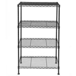 ZUN 4-Tier Industrial Welded Wire Shelving 42341060