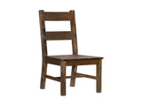 Classic Transitional Design Dining Chairs Set of 2 Solid Rubber Wood Dining Furniture Burnished B011P262313