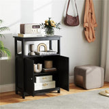 Black Bathroom Floor Cabinet Freestanding Storage Organizer 62241172