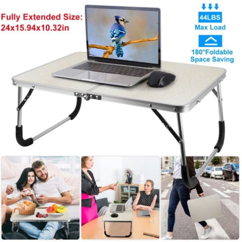 Foldable Laptop Table Notebook Bed Desk Breakfast Reading Writing Lap Tray For Sofa Couch Floor 76235058