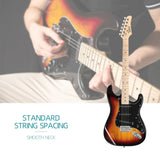GST Stylish Electric Guitar Kit with Black Pickguard Sunset Color 87074355