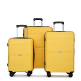 Hardshell Suitcase Spinner Wheels PP Luggages Lightweight Durable Suitcase with TSA Lock,3-Piece 30904591