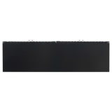 U_STYLE Elegant Four-Door Sideboard with Wavy Pattern Doors, Cylindrical Legs, and Sleek Metal N711P186790B