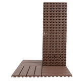 Plastic Interlocking Deck Tiles,44 Pack Patio Deck Tiles,12"x12" Square Waterproof Outdoor All W206P151693