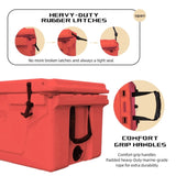 White outdoor Camping Picnic Fishing portable cooler 65QT Portable Insulated Cooler Box W1364P200968